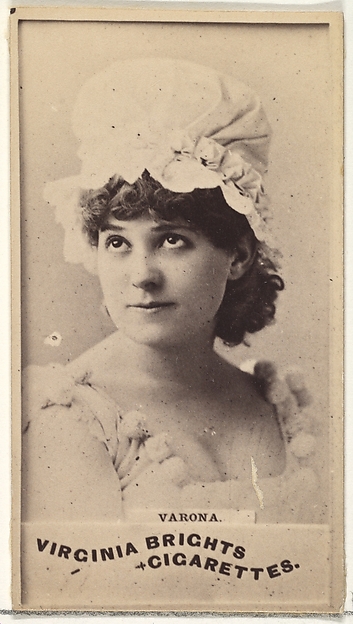Allen & Ginter, Varona, from the Actors and Actresses series (N45, Type 1) for Virginia Brights Cigarettes