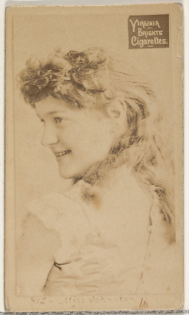 Allen & Ginter, Card 812, Miss Johnston, from the Actors and Actresses series (N45, Type 2) for Virginia Brights Cigarettes