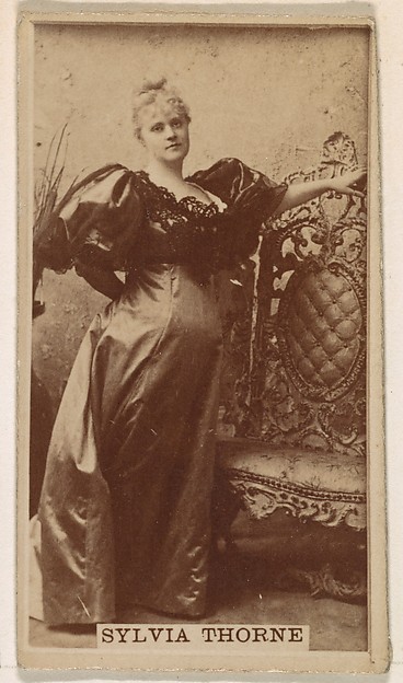 Kinney Brothers Tobacco Company, Sylvia Thorne, from the Actresses series (N245) issued by Kinney Brothers to promote Sweet Caporal Cigarettes