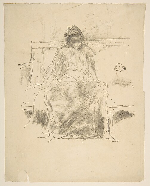 James McNeill Whistler, The Draped Figure, Seated