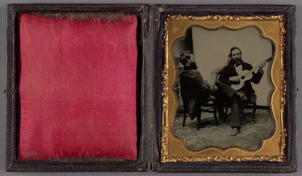 Unknown, [Portrait of Two Seated Bearded Men]
