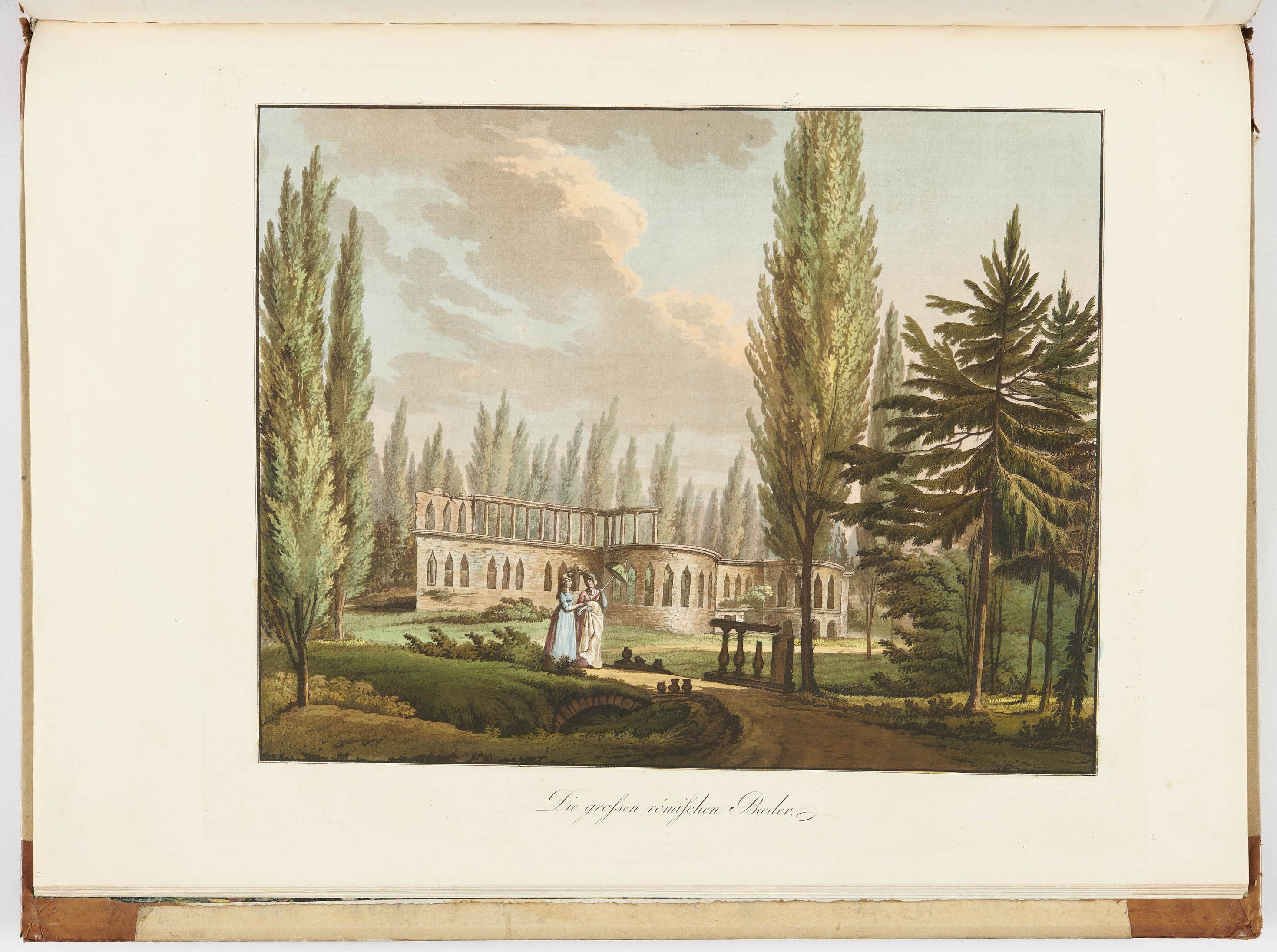 Johann Friedrich Frauenholz, "Die großen römischen Baeder" in Hohenheim