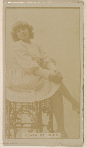 Kinney Brothers Tobacco Company, Clara St. Muir, from the Actresses series (N245) issued by Kinney Brothers to promote Sweet Caporal Cigarettes