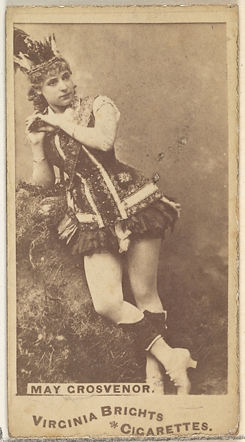 Allen & Ginter, May Grosvernor, from the Actors and Actresses series (N45, Type 1) for Virginia Brights Cigarettes