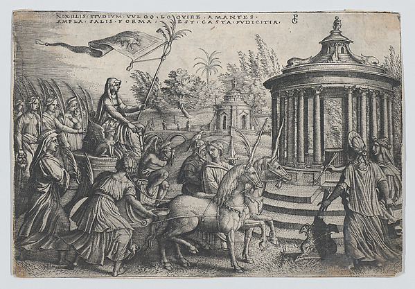 Georg Pencz, The Triumph of Chastity on Love, from "The Triumphs of Petrarch"