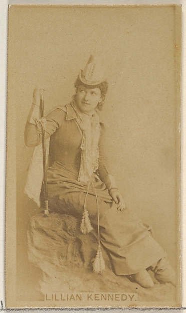 Allen & Ginter, Lillian Kennedy, from the Actors and Actresses series (N45, Type 8) for Virginia Brights Cigarettes
