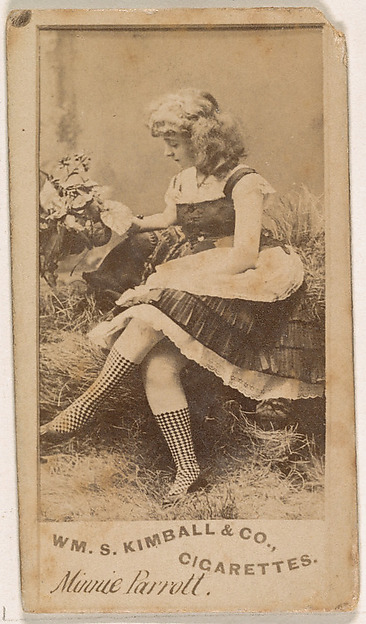 William S. Kimball & Company, Minnie Parrott, from the Actresses series (N203) issued by Wm. S. Kimball & Co.