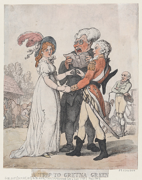 Thomas Rowlandson, A Trip to Gretna Green