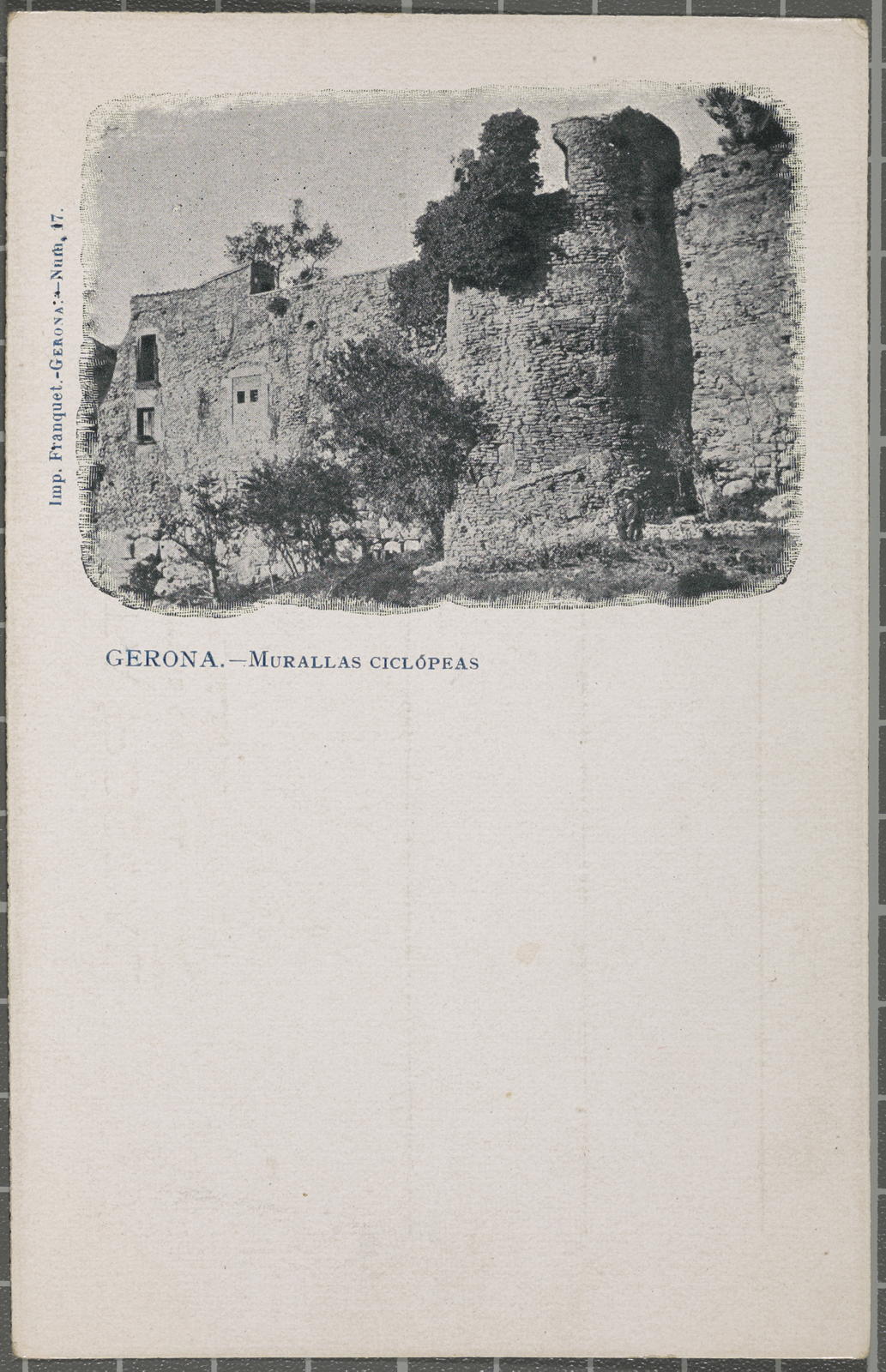 Desconegut, Gerona.-Murallas moped -Gerona.-Núm. 17