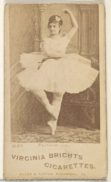 Allen & Ginter, Card 466, Palladina, from the Actors and Actresses series (N45, Type 1) for Virginia Brights Cigarettes