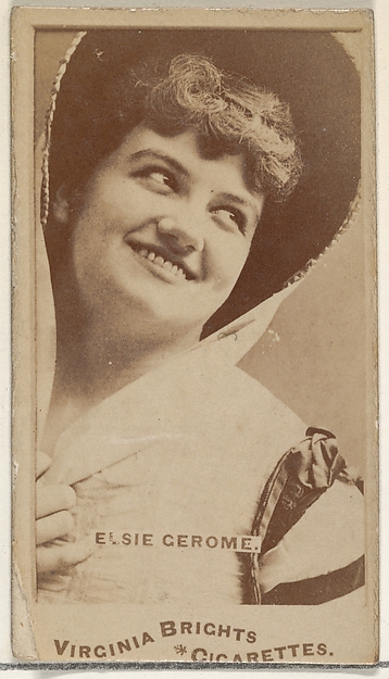 Allen & Ginter, Elsie Gerome, from the Actors and Actresses series (N45, Type 1) for Virginia Brights Cigarettes