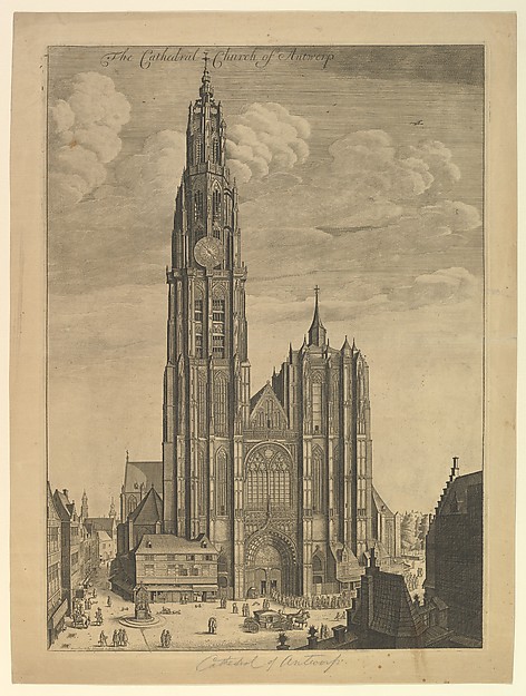 Wenceslaus Hollar, Antwerp Cathedral (Prospectvs Tvrris Ecclesiæ Cathedralis)