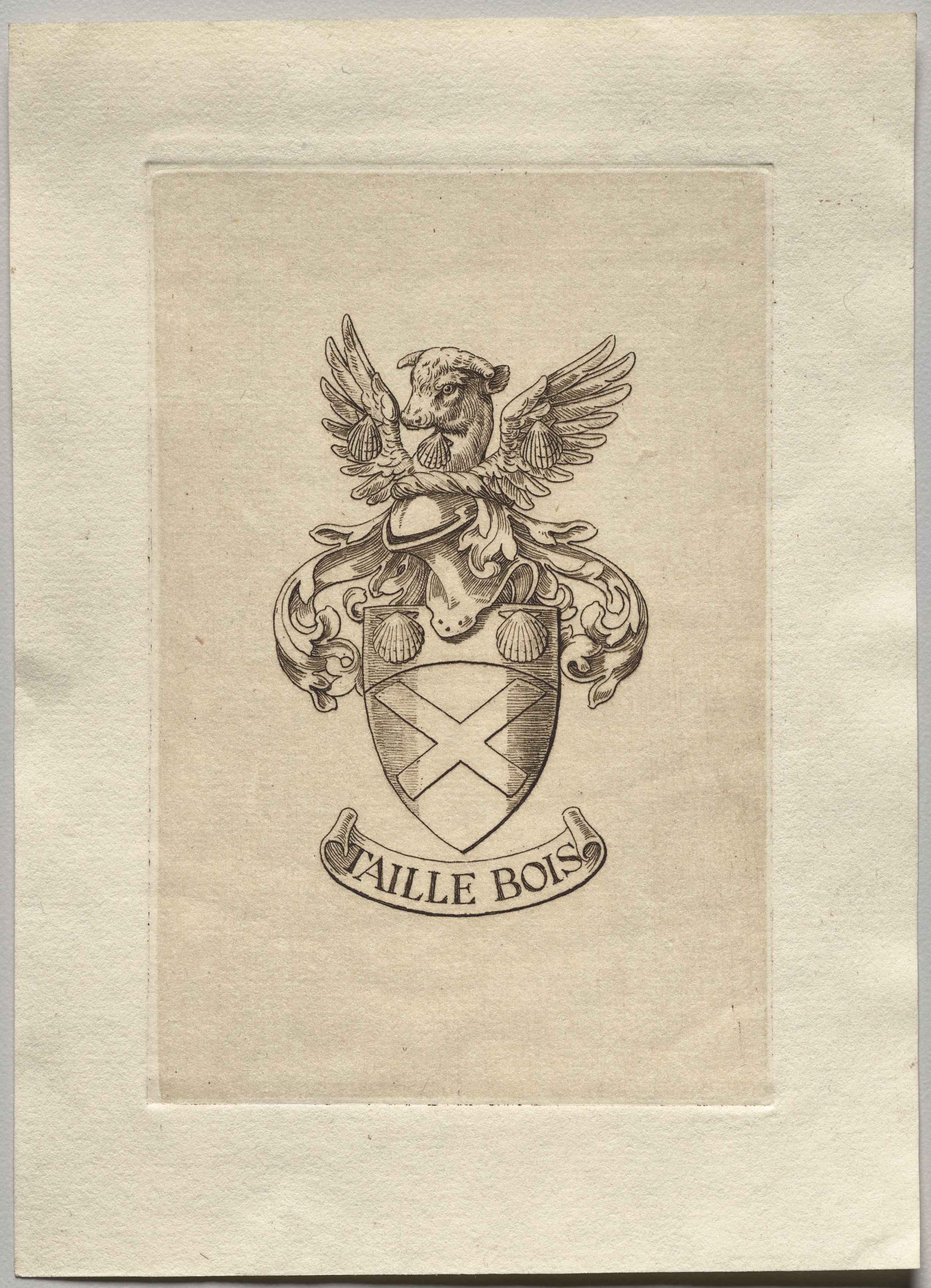Unknown artist, Bookplate: James Charles Getting