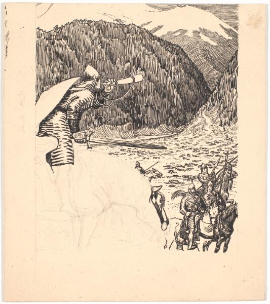 Niels Skovgaard, Roland blæser i hornet