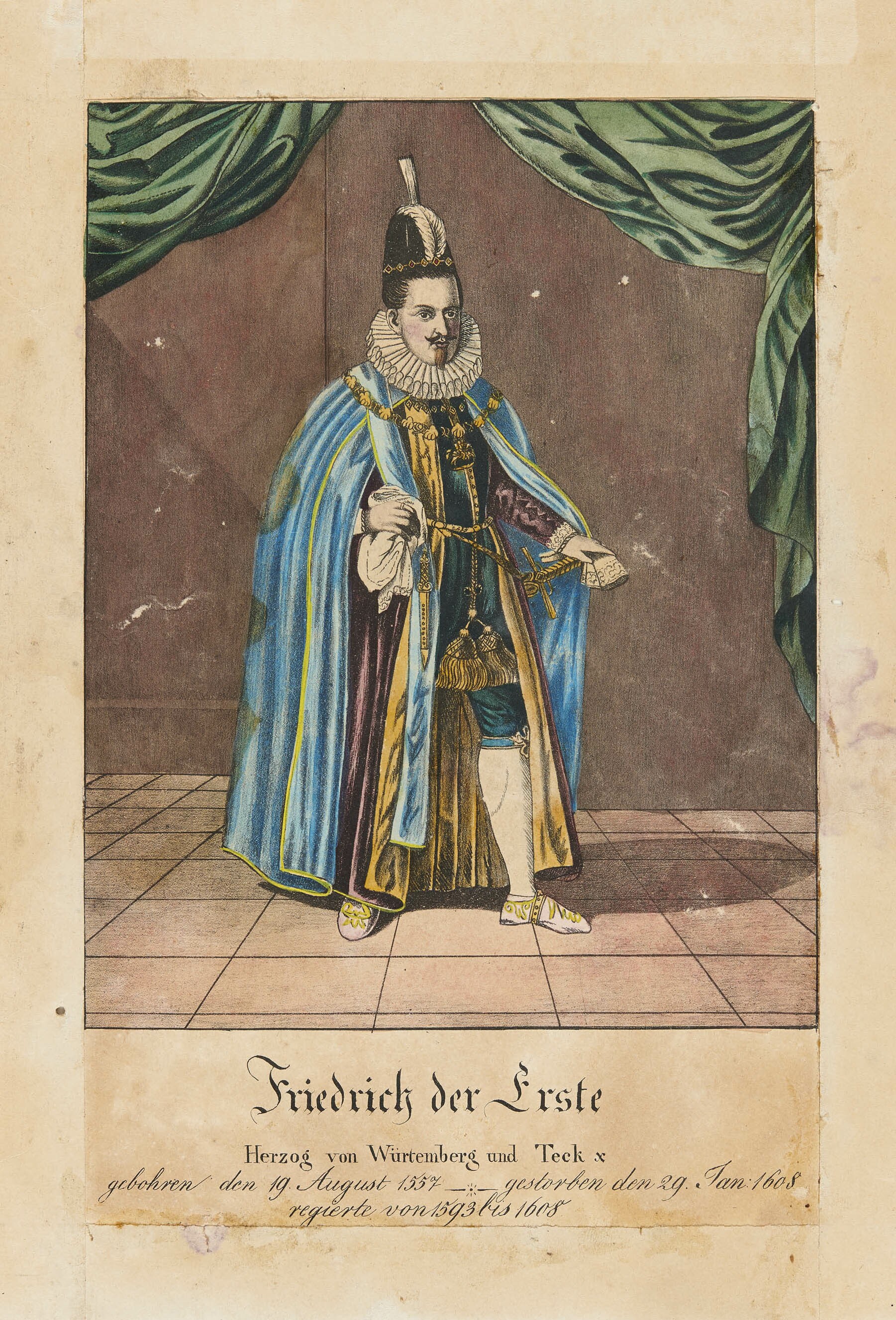 Andreas Matthäus Wolfgang, Bildnis Herzog Friedrich I. von Württemberg