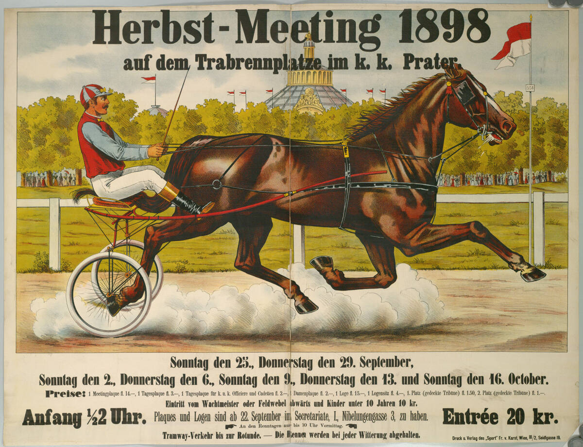 Anonym, Herbst-Meeting 1898 auf dem Trabrennplatze im k.k. Prater