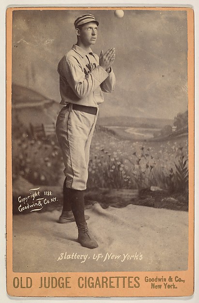 Goodwin & Company, Slattery, Left Field, New York, from the series Old Judge Cigarettes