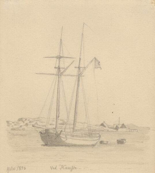 C.W. Eckersberg, En skonnert