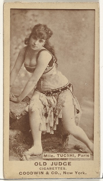 Goodwin & Company, Mlle. Tucshi, Paris, from the Actors and Actresses series (N171) for Old Judge Cigarettes