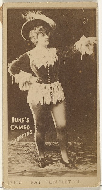 W. Duke, Sons & Co., Card Number 146, Fay Templeton, from the Actors and Actresses series (N145-4) issued by Duke Sons & Co. to promote Cameo Cigarettes