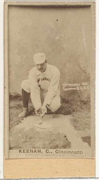Goodwin & Company, James William "Jim" Keenan, Catcher, Cincinnati, from the Old Judge series (N172) for Old Judge Cigarettes