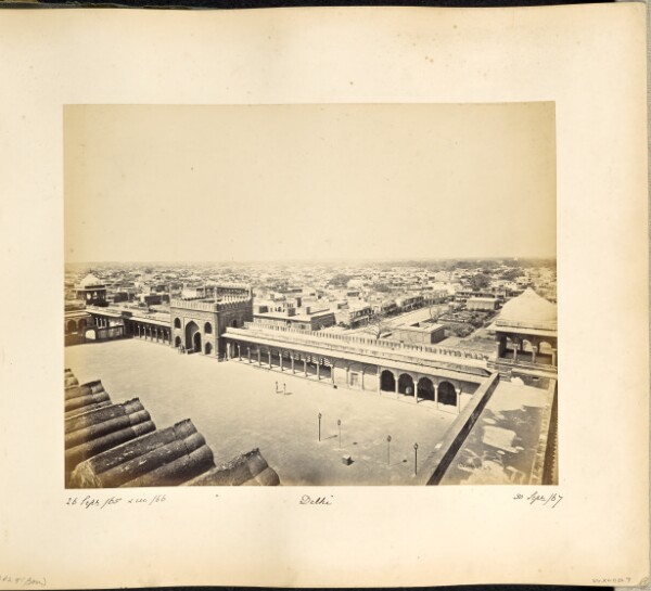 Samuel Bourne, Delhi; View of the City, from the Jumma Musjid, showing the Ridge