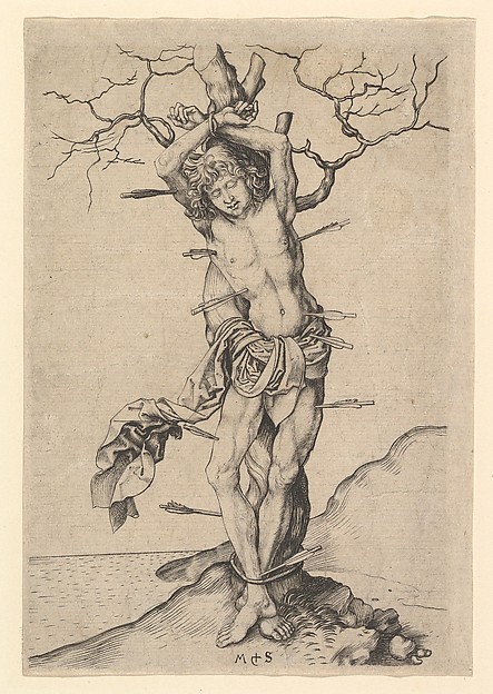 Martin Schongauer, Saint Sebastian