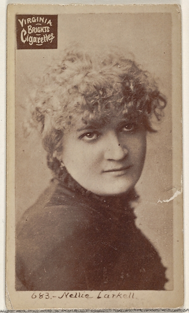 Allen & Ginter, Card 683, Nellie Larkell, from the Actors and Actresses series (N45, Type 2) for Virginia Brights Cigarettes