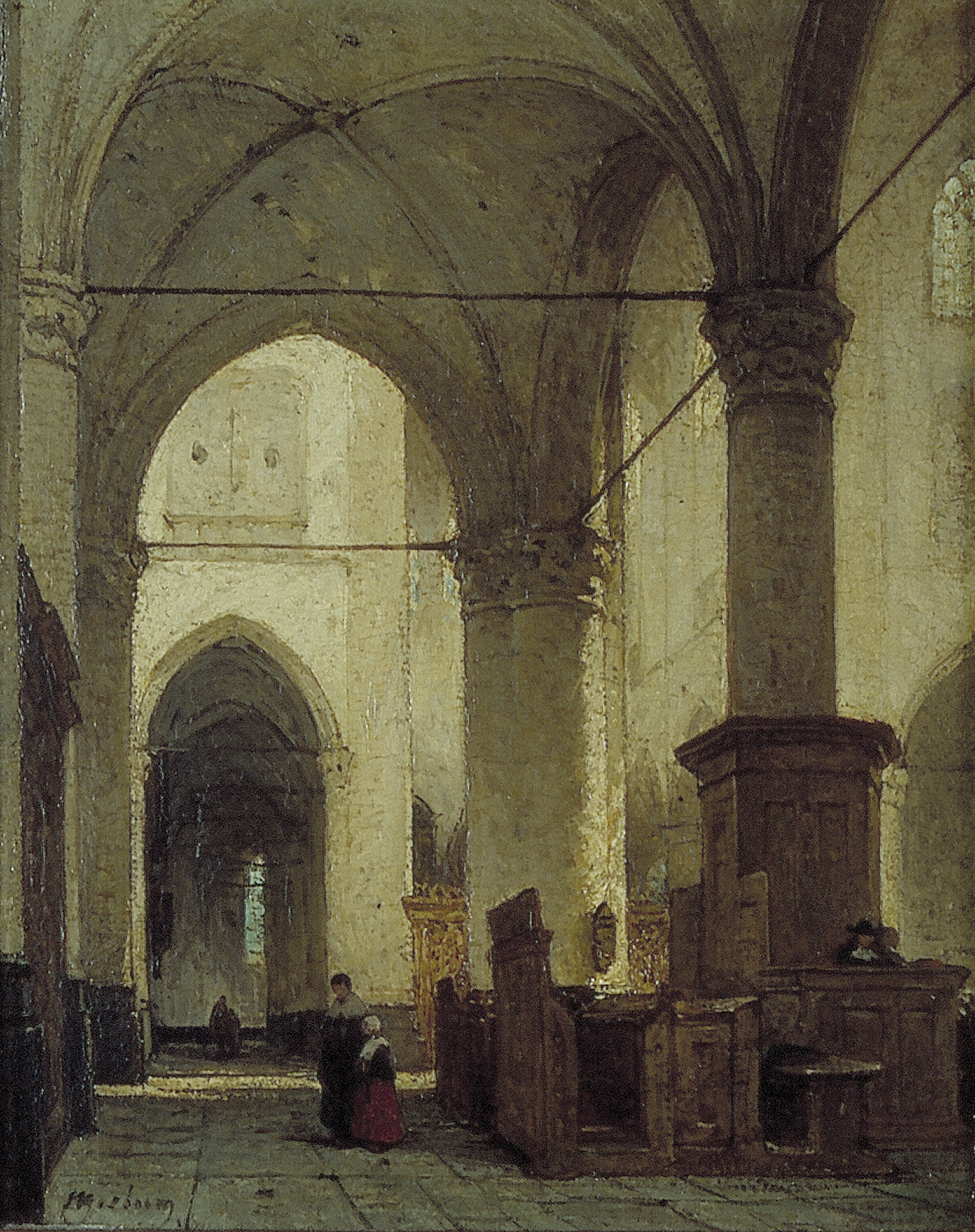 Johannes Bosboom, Interior of the Great or St Lawrence's Church in Alkmaar