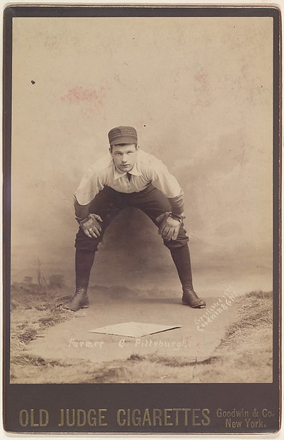 Goodwin & Company, William Charles Farmer, Catcher, Pittsburgh, from the series Old Judge Cigarettes