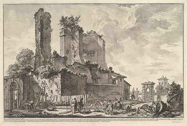 Giovanni Battista Piranesi, The Fontana dell'Aqua Giulia (Vedute dell avanzo del Castello del'Aqua Giulia)