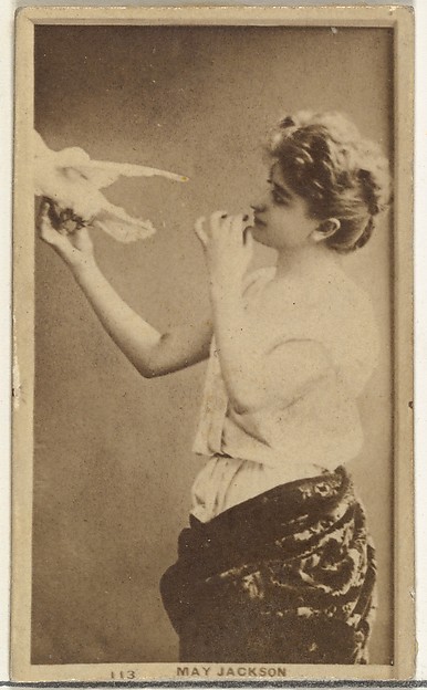 W. Duke, Sons & Co., Card Number 113, May Jackson, from the Actors and Actresses series (N145-7) issued by Duke Sons & Co. to promote Duke Cigarettes