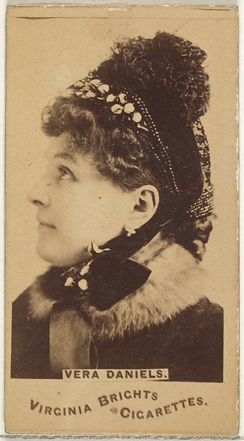 Allen & Ginter, Vera Daniels, from the Actors and Actresses series (N45, Type 1) for Virginia Brights Cigarettes
