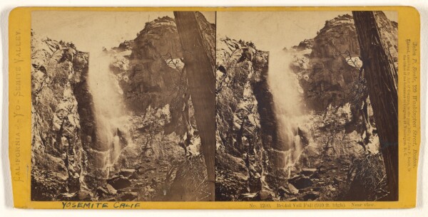 John P. Soule, Bridal Veil Fall, (940 feet high). Near view.