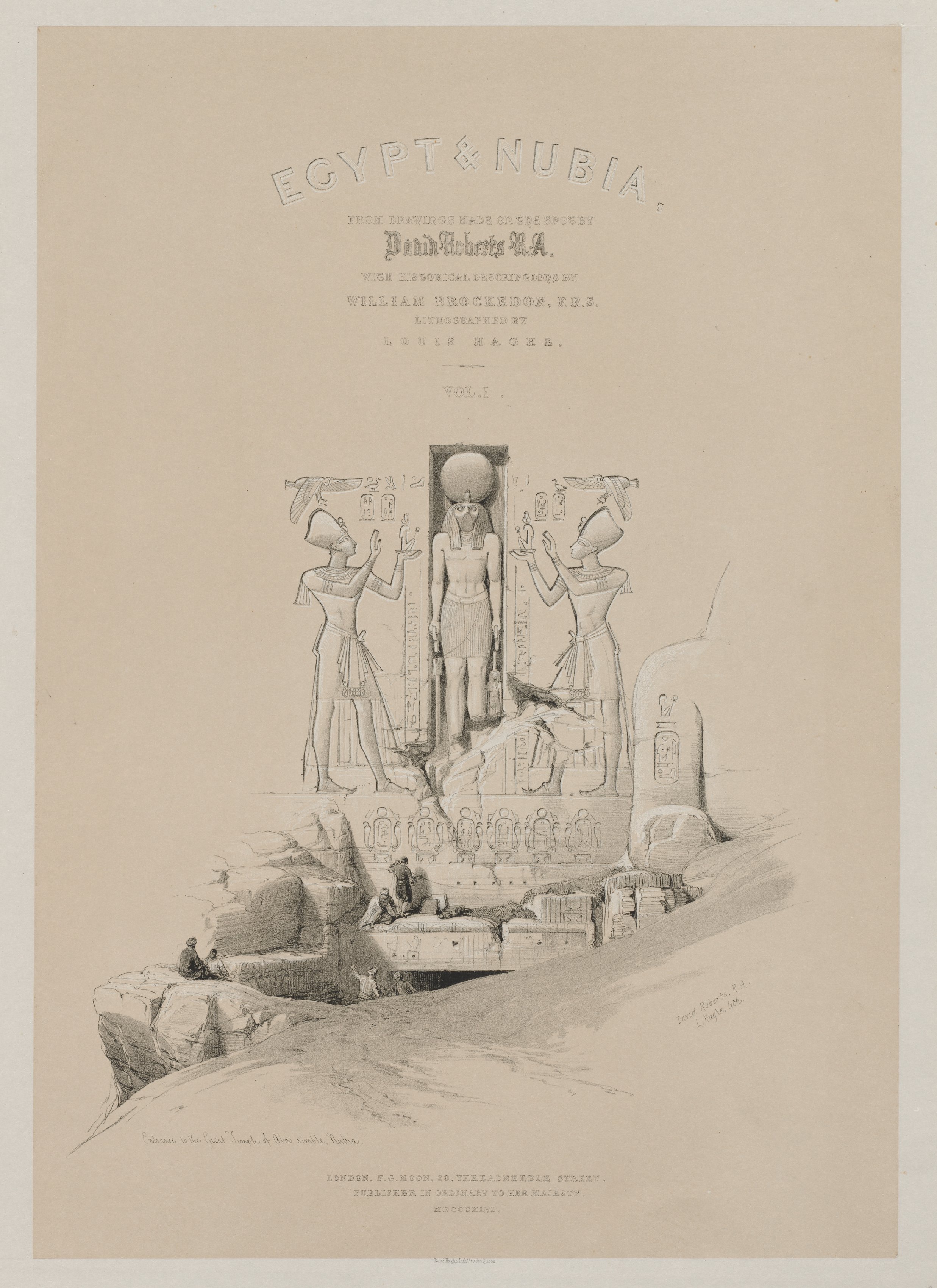 Louis Haghe, Egypt and Nubia, Volume I: Frontispiece