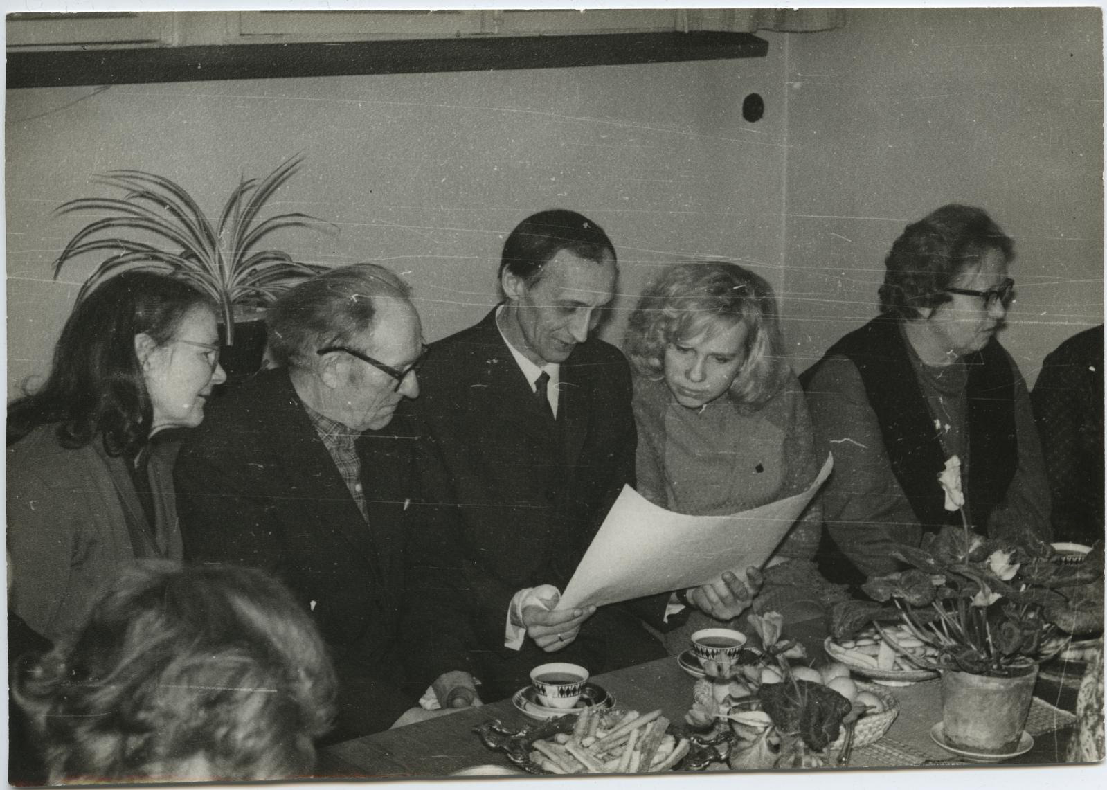Voldemar (kujutatu) Rätsep, VI lennu koosviibimiselt 12. jaanuaril 1970.