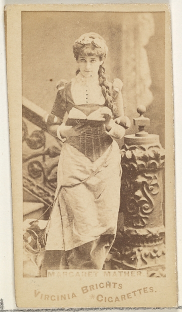 Allen & Ginter, Margaret Mather, from the Actors and Actresses series (N45, Type 1) for Virginia Brights Cigarettes