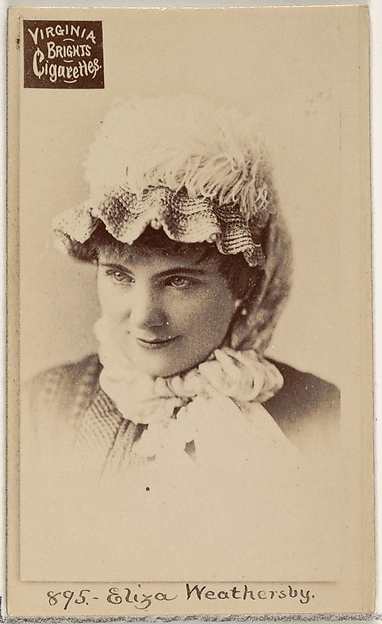 Allen & Ginter, Card 895, Eliza Weathersby, from the Actors and Actresses series (N45, Type 2) for Virginia Brights Cigarettes