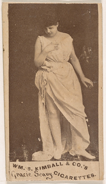 William S. Kimball & Company, Gracie Seavy, from the Actresses series (N203) issued by Wm. S. Kimball & Co.