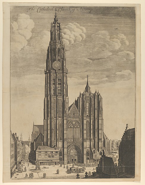 Wenceslaus Hollar, Antwerp Cathedral (Prospectvs Tvrris Ecclesiæ Cathedralis)