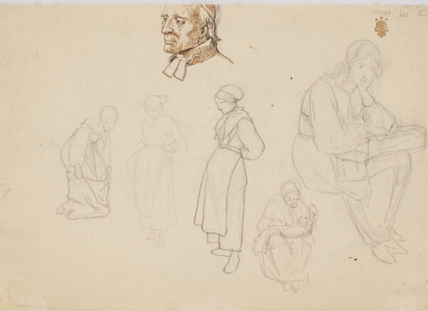 Wilhelm Marstrand, Figurstudier, Dalarne
