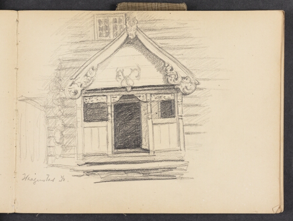 Agnes Slott-Møller, Studie af facade, Håkenstad Norge