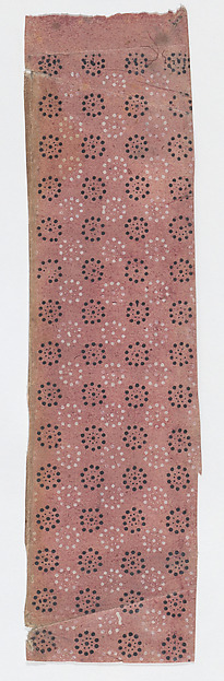 Anonymous, Fragment of a sheet with a pattern of dots in circles
