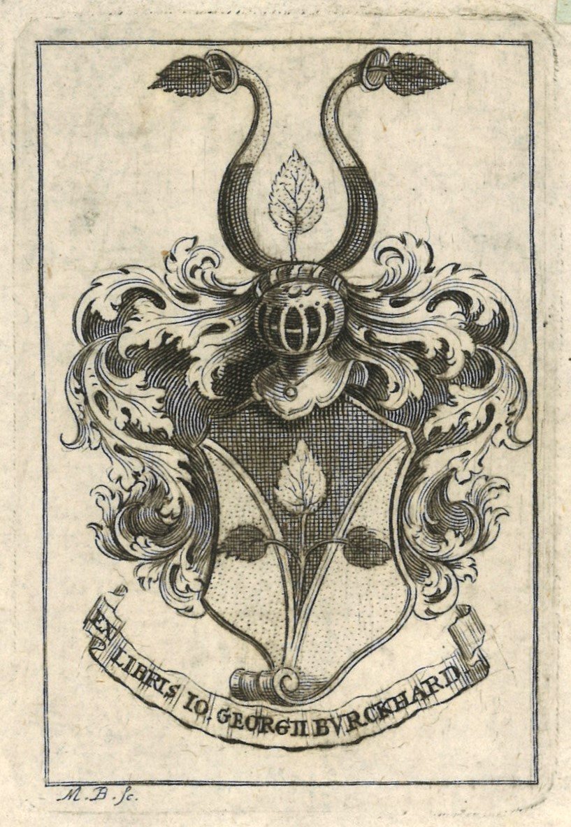 Martin Bernigeroth, Exlibris Johann Georg Burckhard