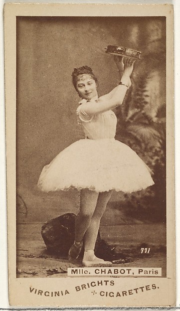 Allen & Ginter, Card 771, Mlle. Chabot, Paris, from the Actors and Actresses series (N45, Type 1) for Virginia Brights Cigarettes