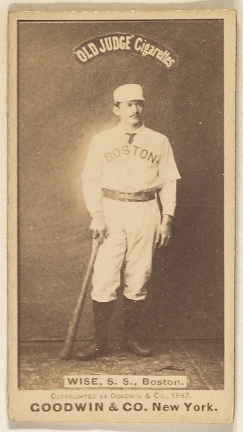 Goodwin & Company, Wise, Shortstop, Boston, from the Old Judge series (N172) for Old Judge Cigarettes