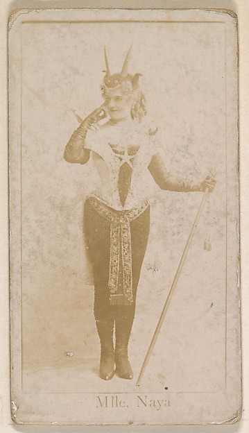 Kinney Brothers Tobacco Company, Mlle. Naya, from the Actresses series (N245) issued by Kinney Brothers to promote Sweet Caporal Cigarettes