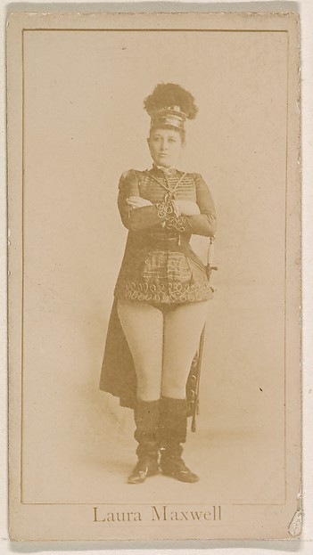 Kinney Brothers Tobacco Company, Laura Maxwell, from the Actresses series (N245) issued by Kinney Brothers to promote Sweet Caporal Cigarettes