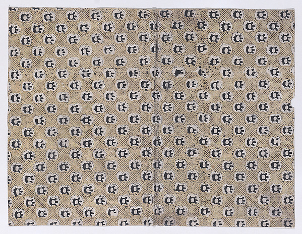 Anonymous, Book cover with overall dot and abstract pattern