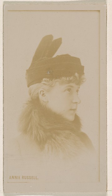 Kinney Brothers Tobacco Company, Annie Russell, from the Actresses series (N245) issued by Kinney Brothers to promote Sweet Caporal Cigarettes